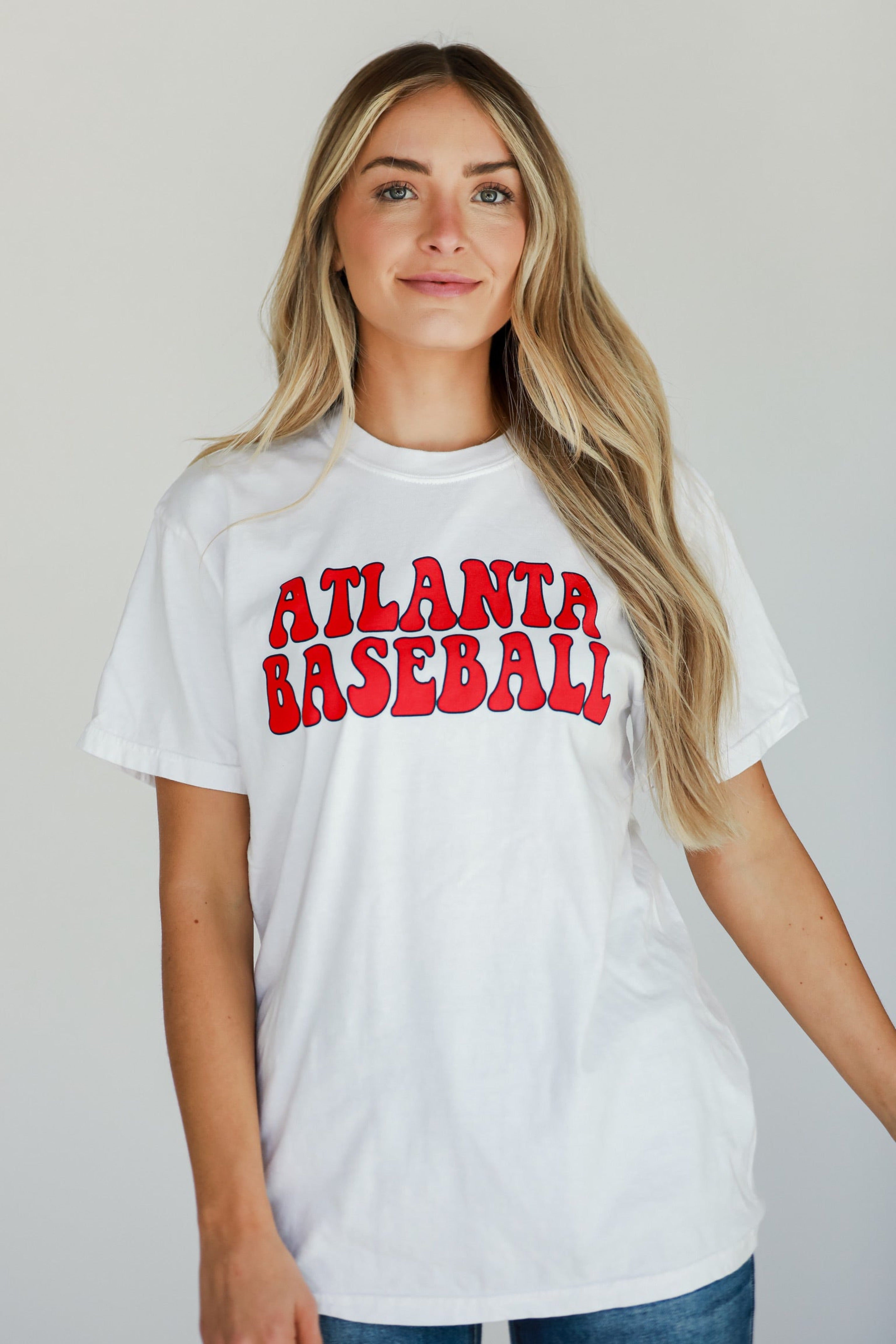 Atlanta Baseball Graphic Tee close up