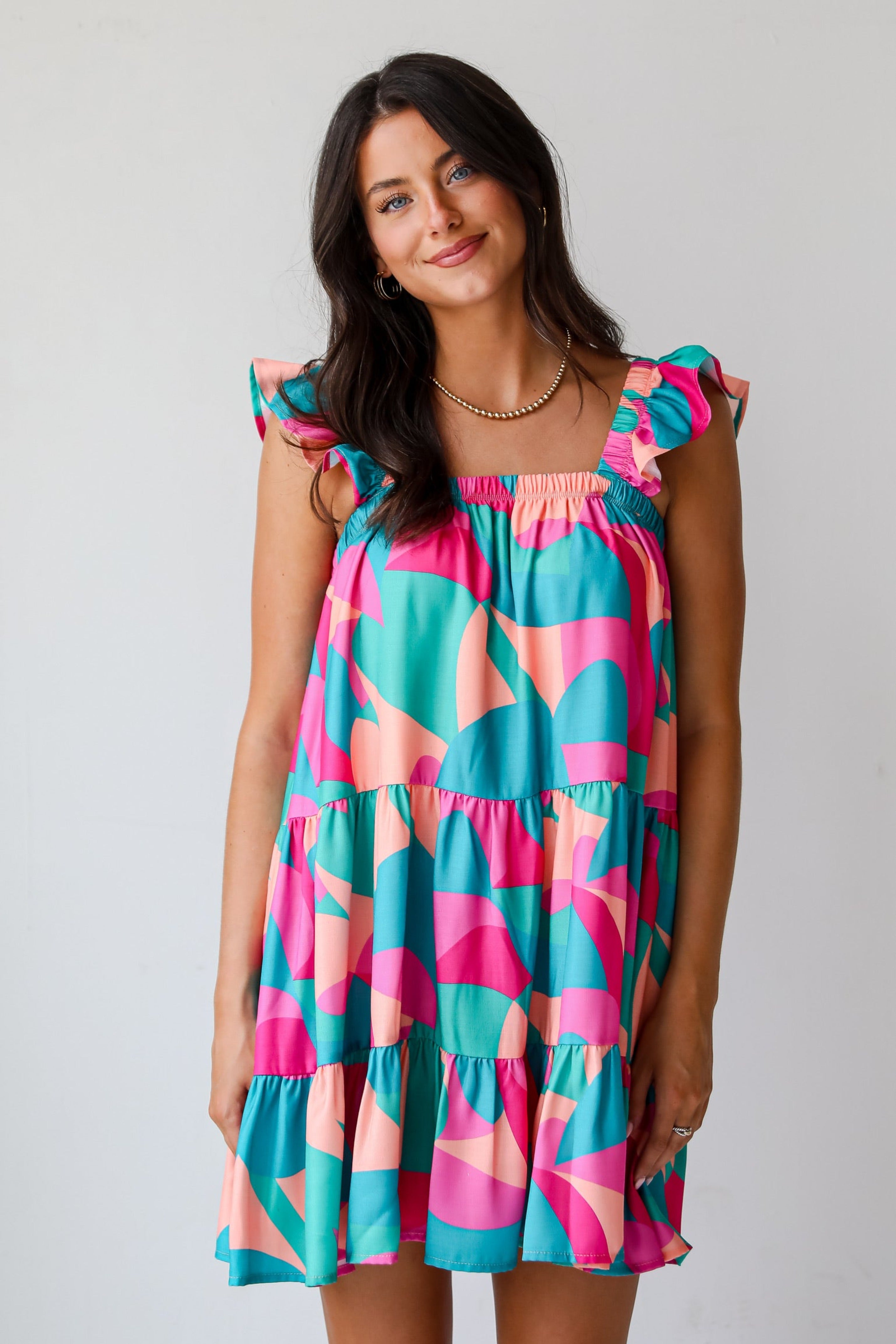 Sweet Forever Tiered Mini Dress