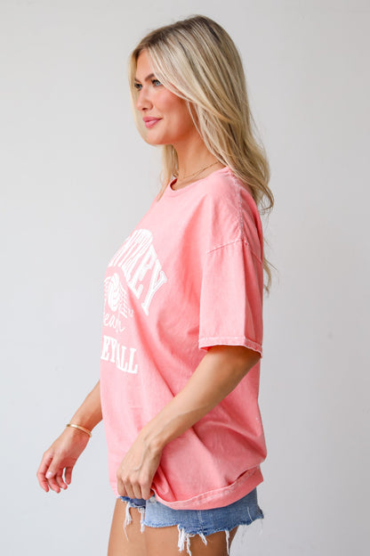 Monterey Beach Volleyball Coral Graphic Tee