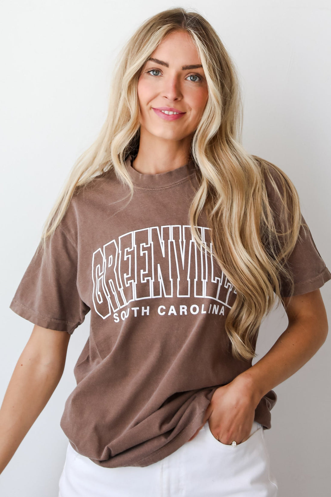 Brown Greenville South Carolina Tee