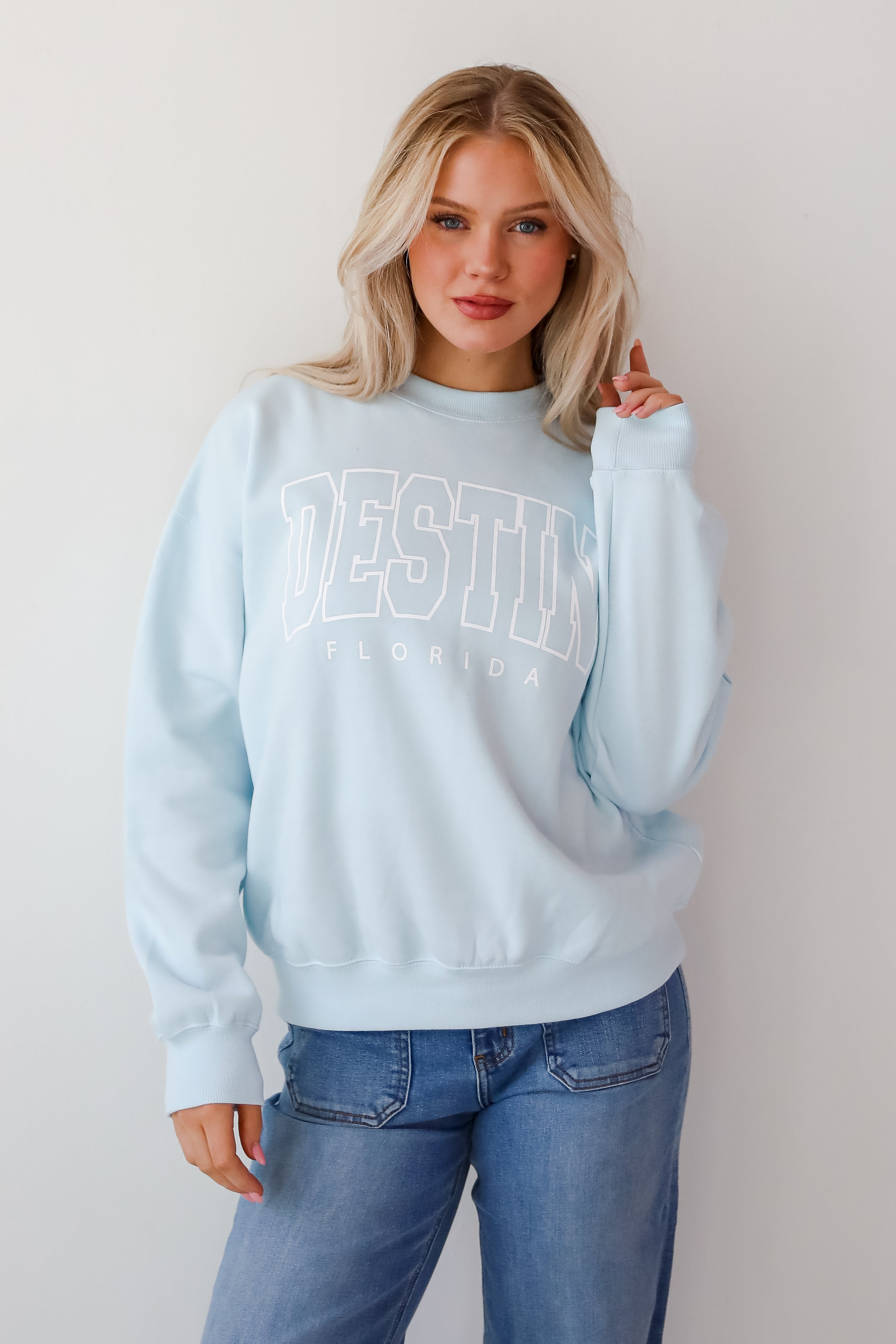 Light Blue Destin Florida Sweatshirt