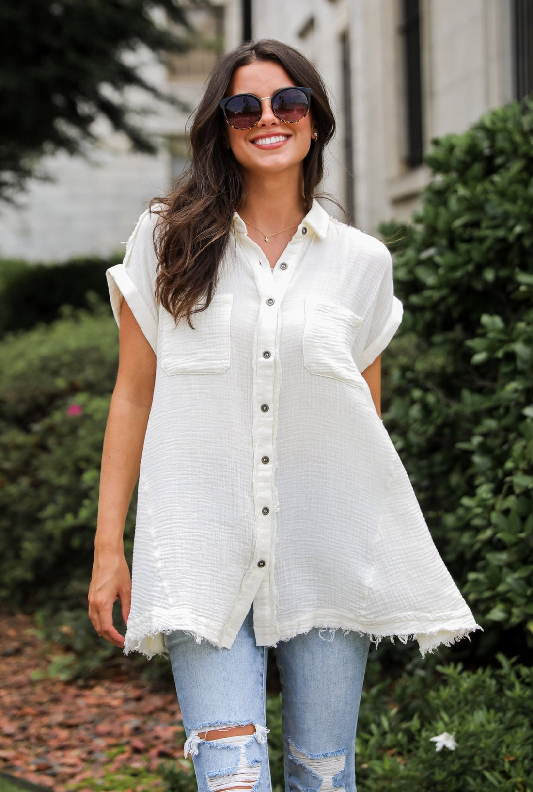 Remarkably Darling Linen Tunic