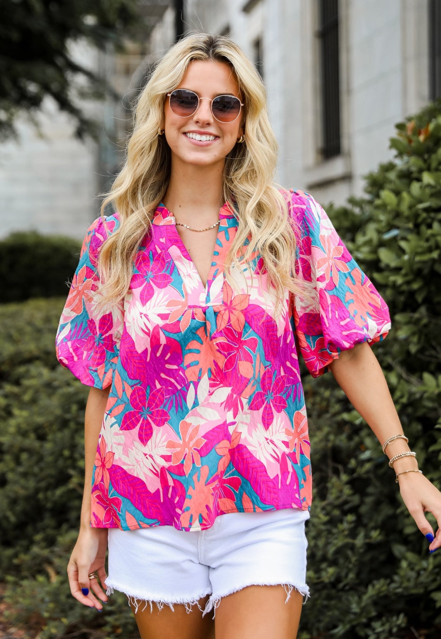 Majorly Poised Floral Blouse