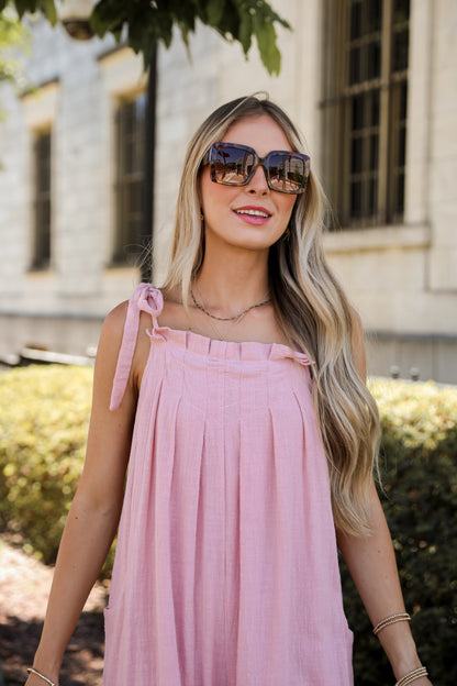 Definitely Lovable Blush Jumpsuit