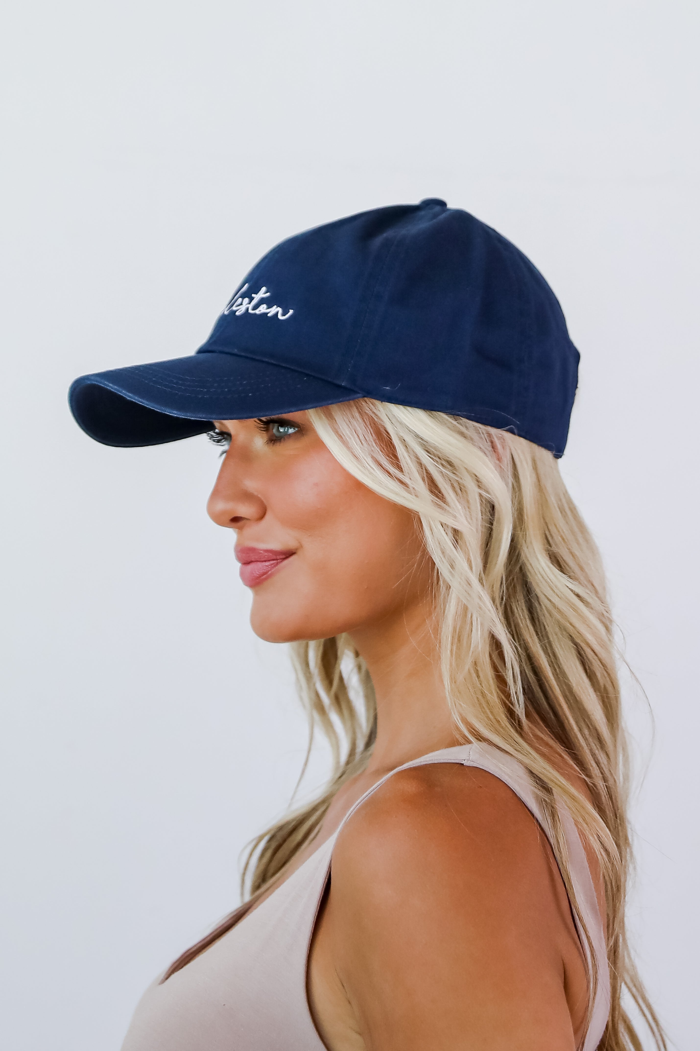 Charleston Script Embroidered Hat