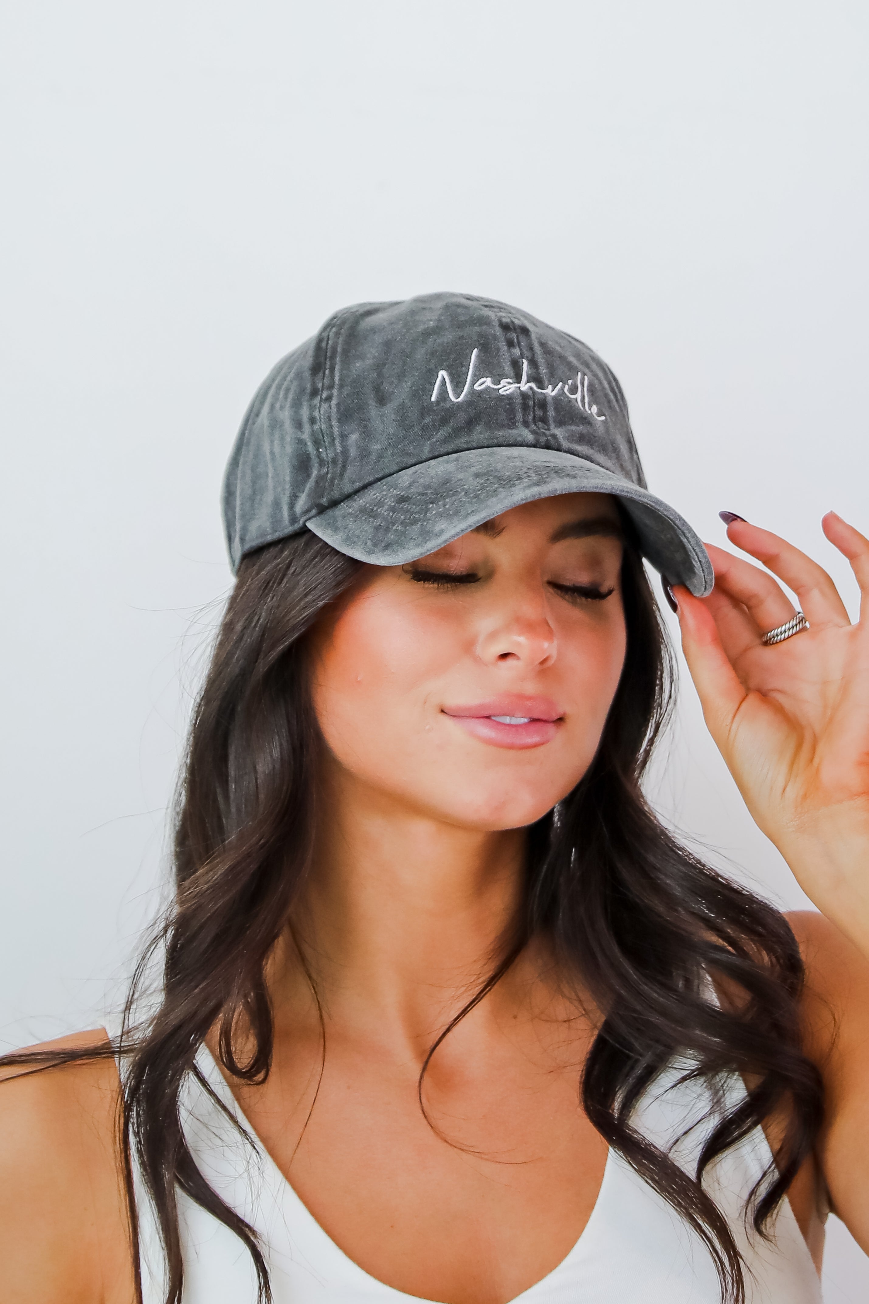 Nashville Script Embroidered Hat