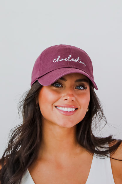 Charleston Script Embroidered Hat