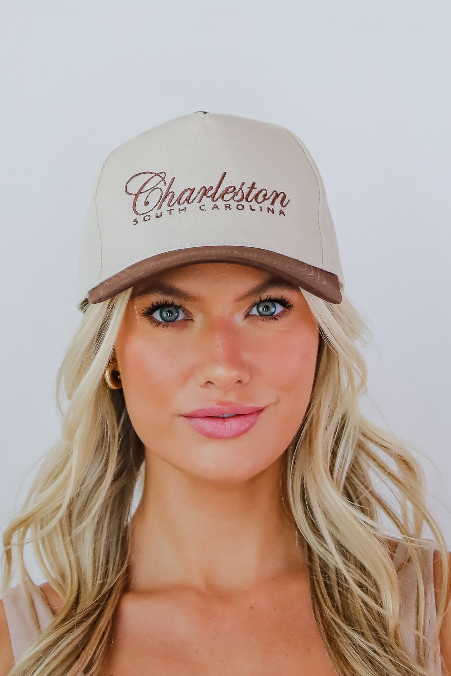 Charleston South Carolina Color Block Embroidered Hat