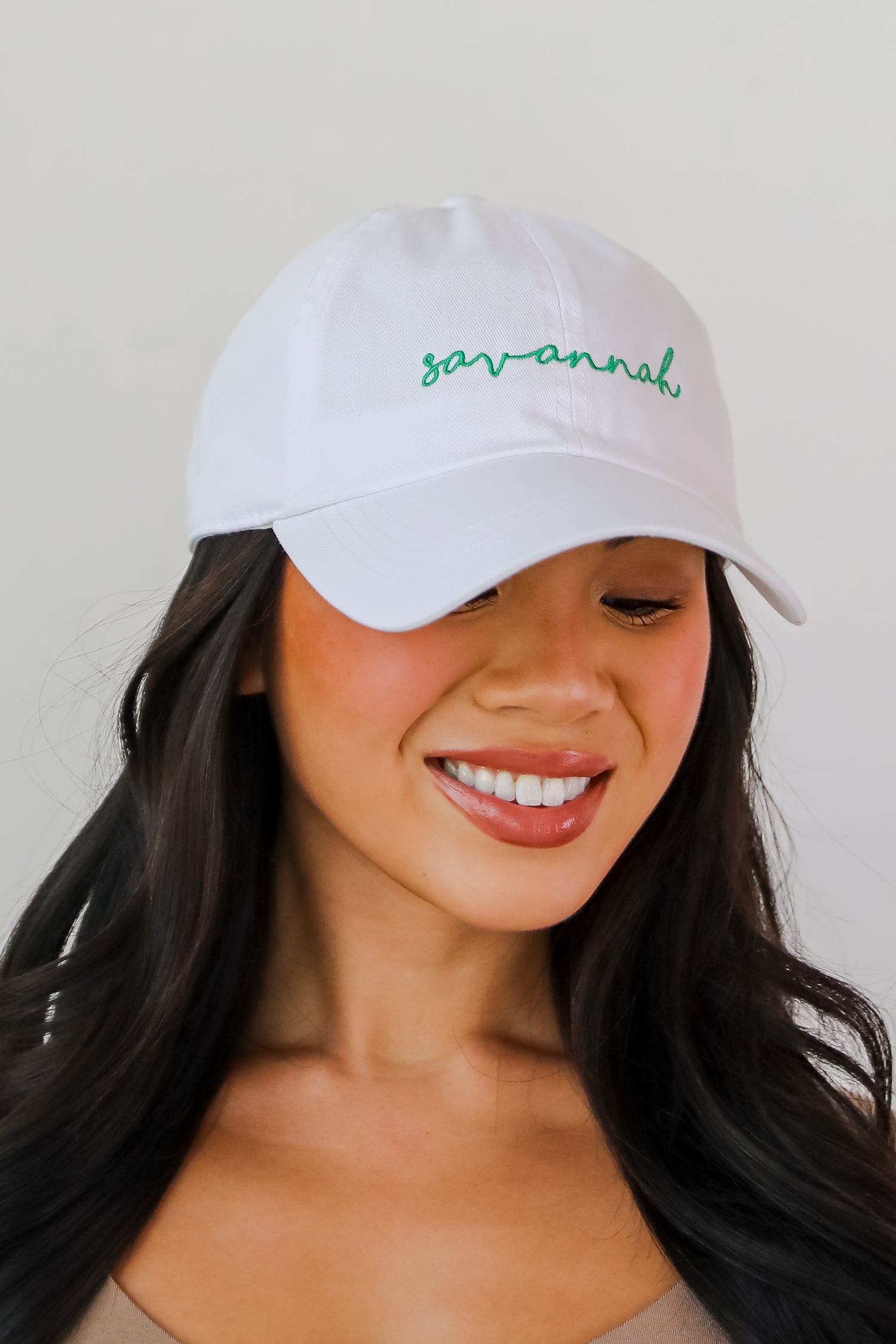 Savannah Script Embroidered Hat