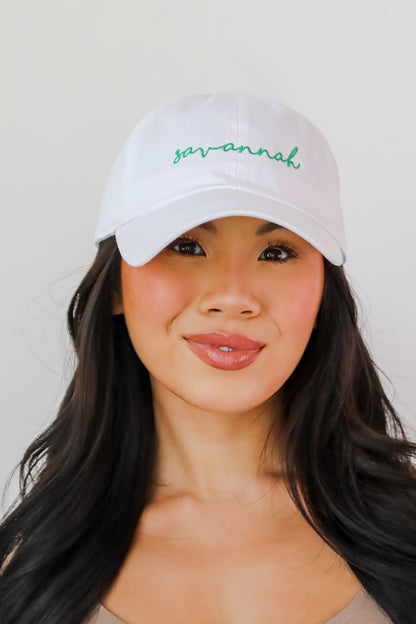 Savannah Script Embroidered Hat