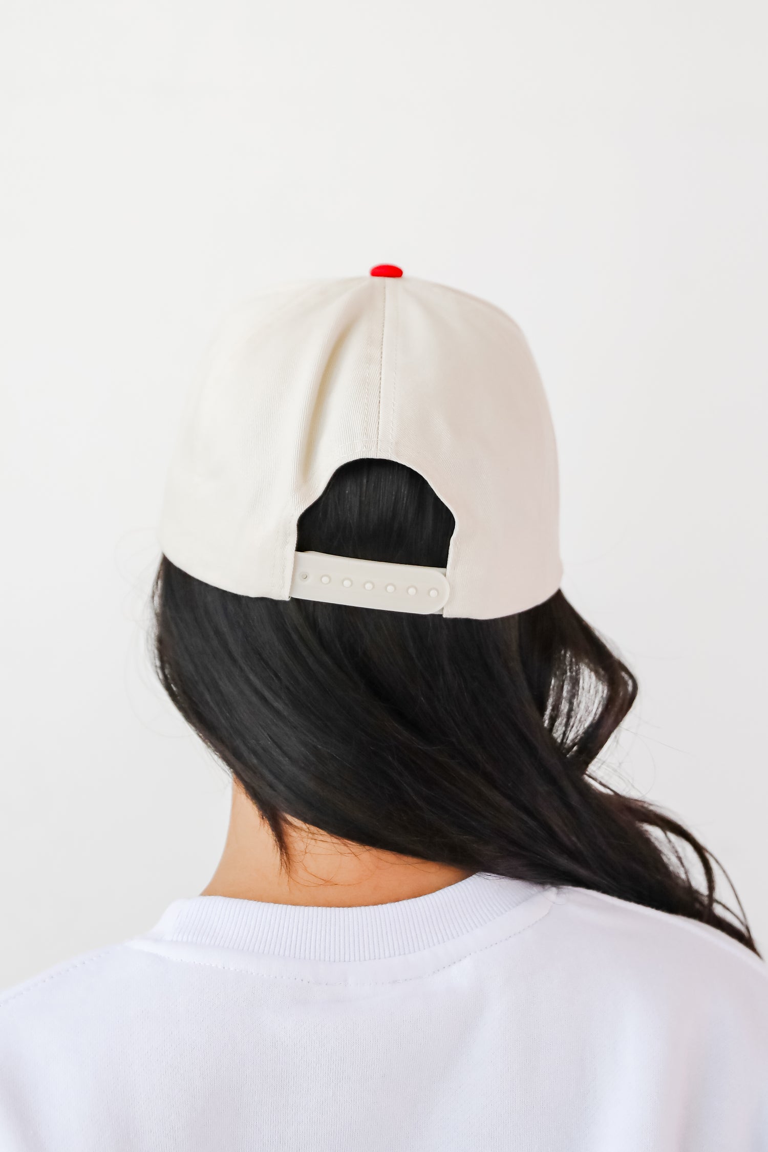 Red Georgia Color Block Embroidered Hat