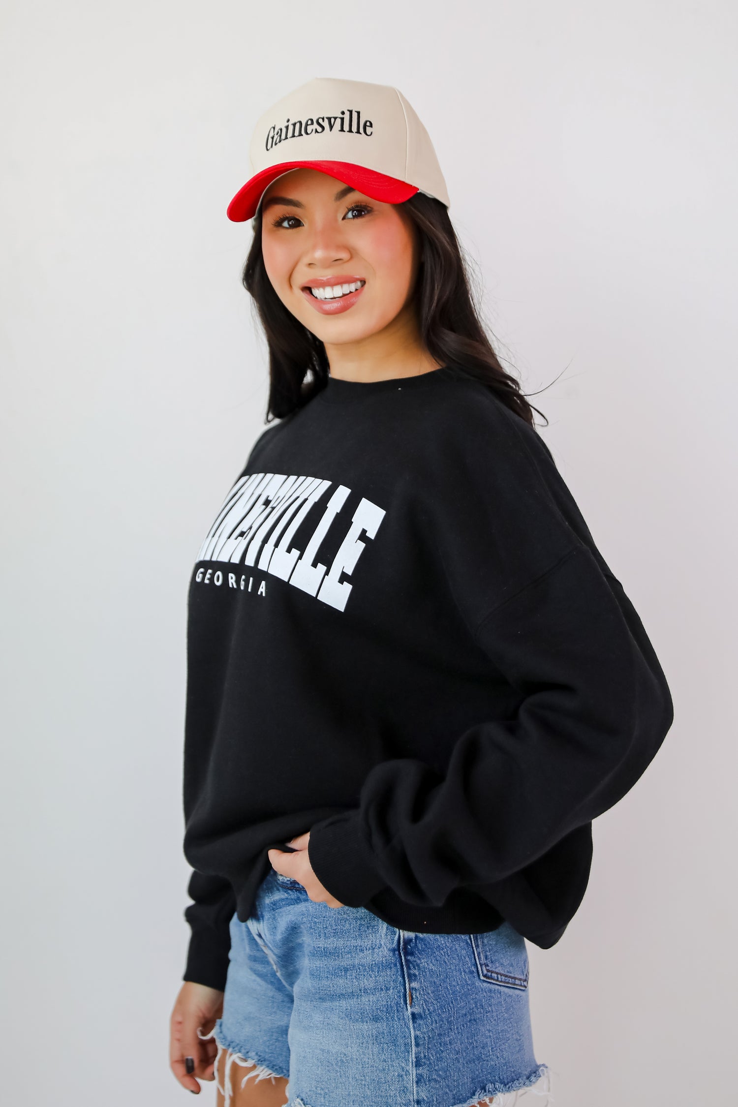 Black Gainesville Georgia Sweatshirt