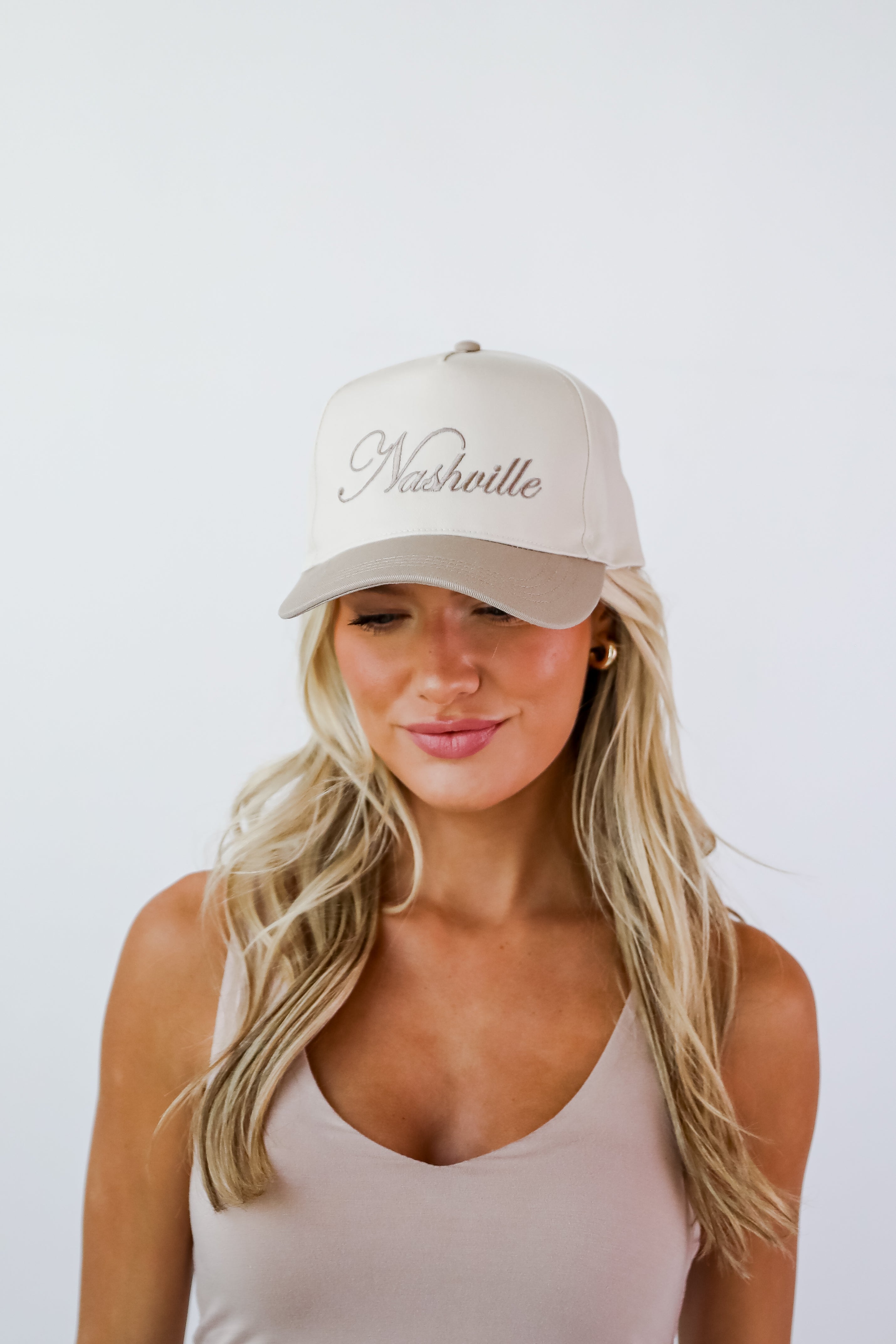 Nashville Script Color Block Hat