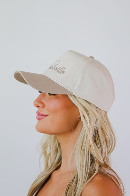 Nashville Script Color Block Hat