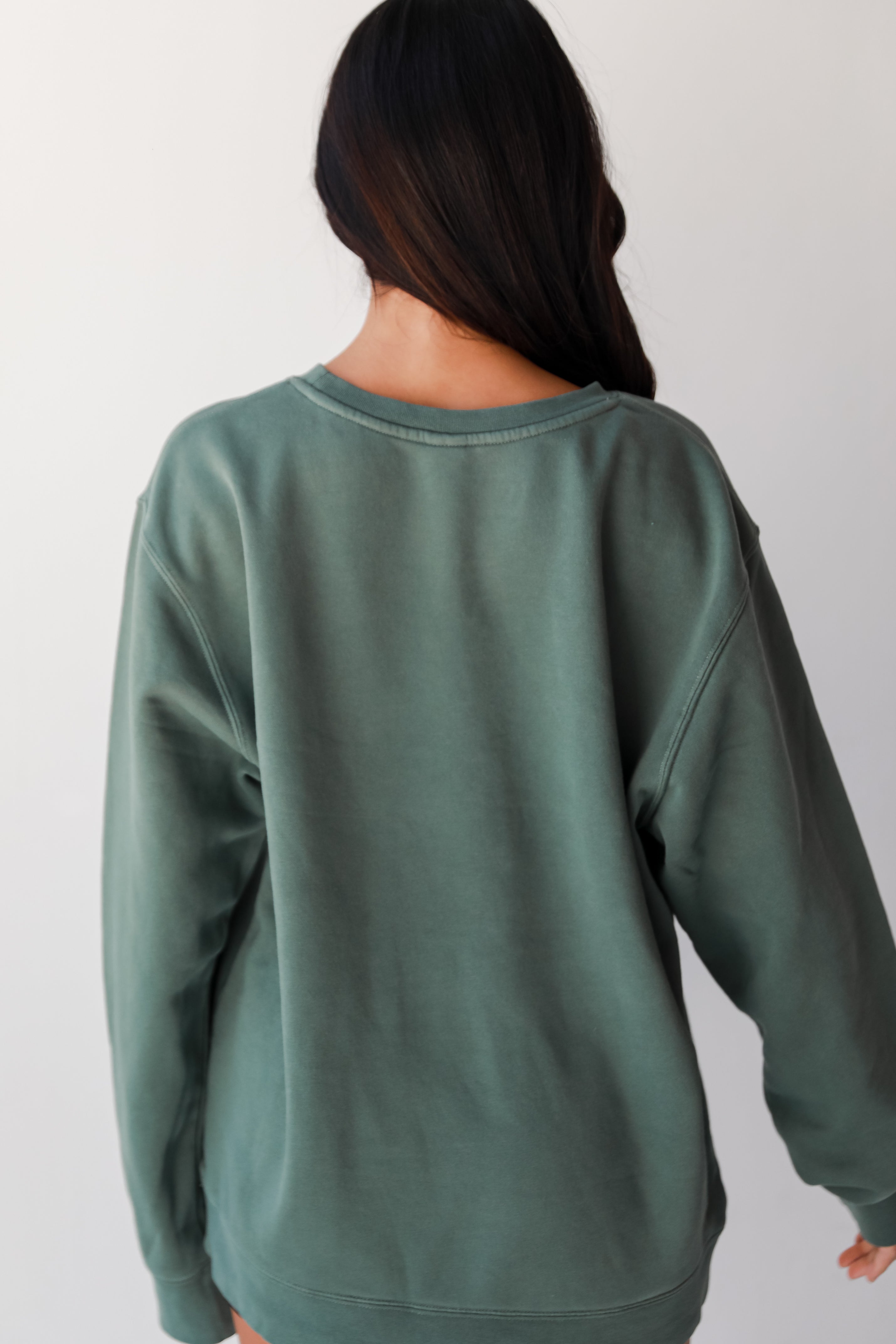 green Alpharetta Georgia Pullover back view