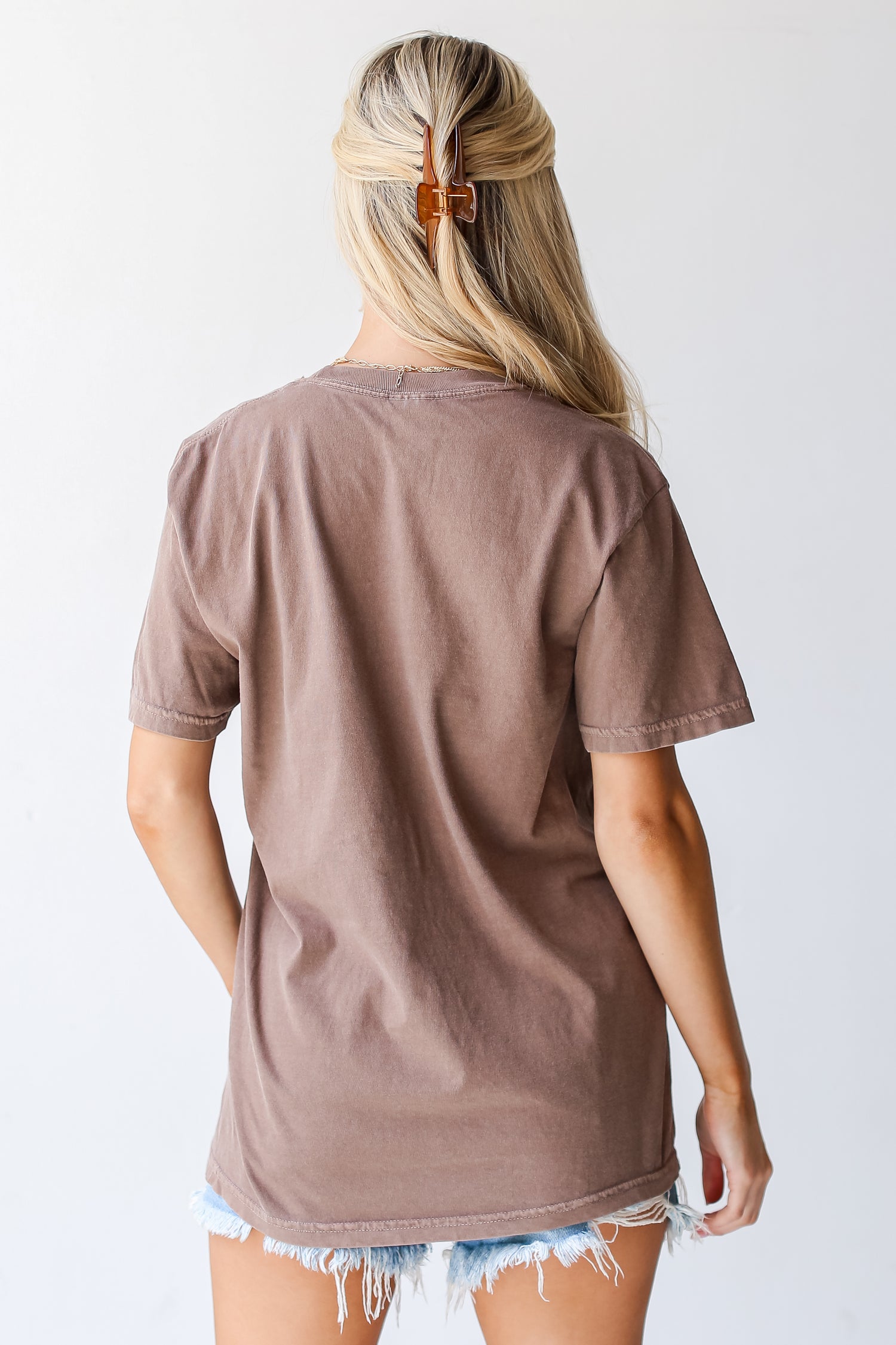 Brown Athens Georgia Tee back view