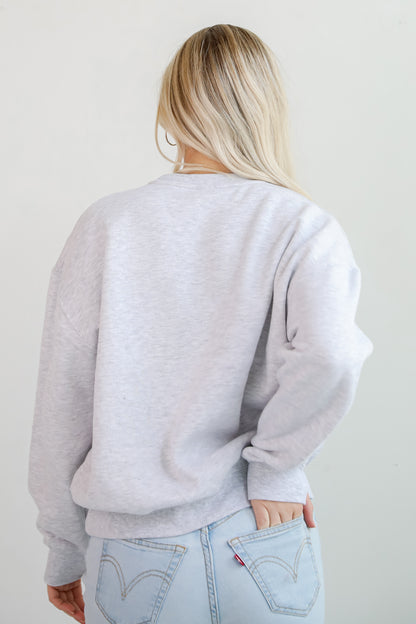 Light Heather Grey Atlanta Baseball Sweatshirt