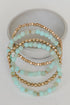 Lainey Mint Beaded Bracelet Set