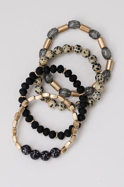 Beaded Bracelet Set flat lay