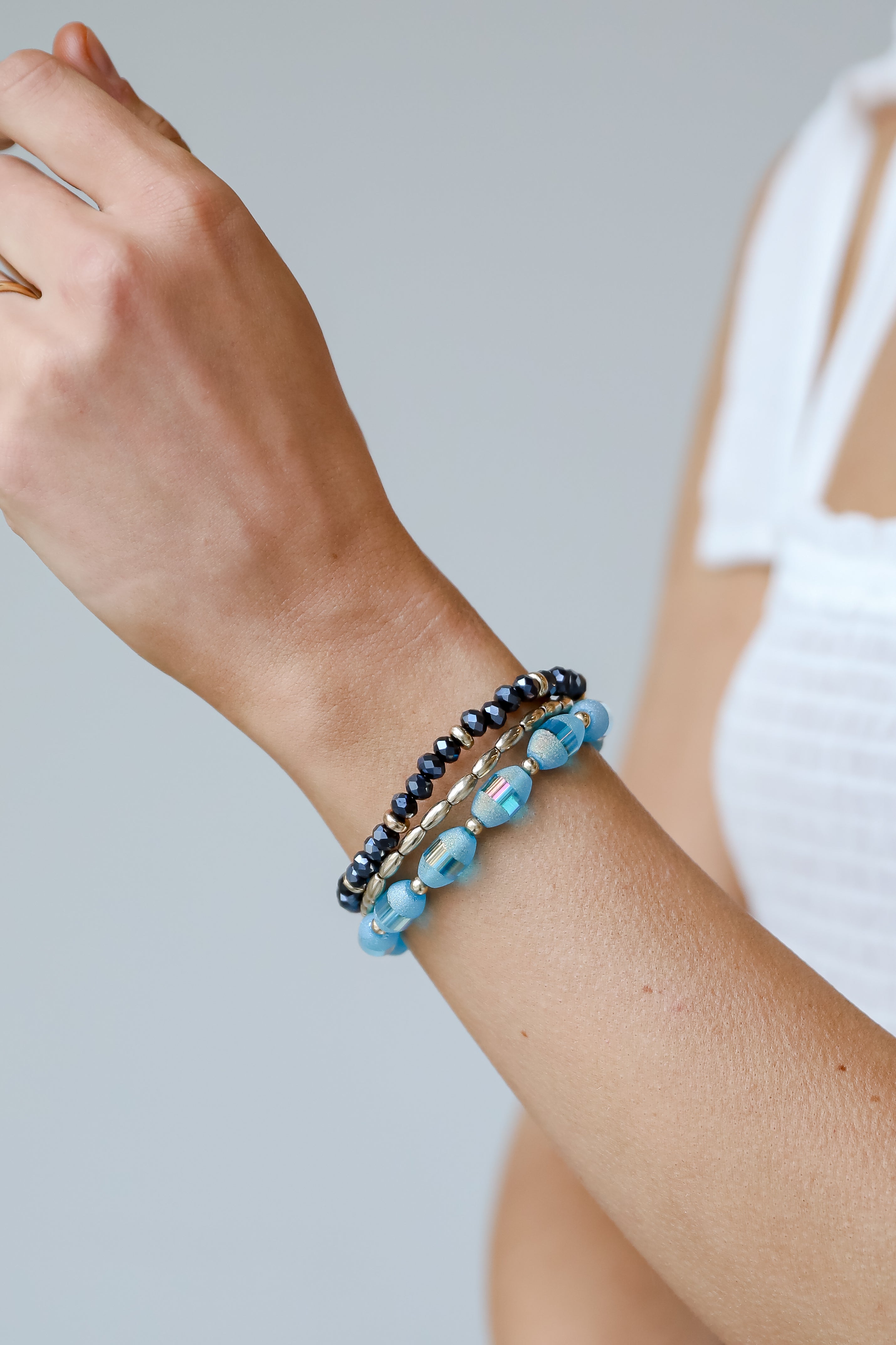 blue bracelet