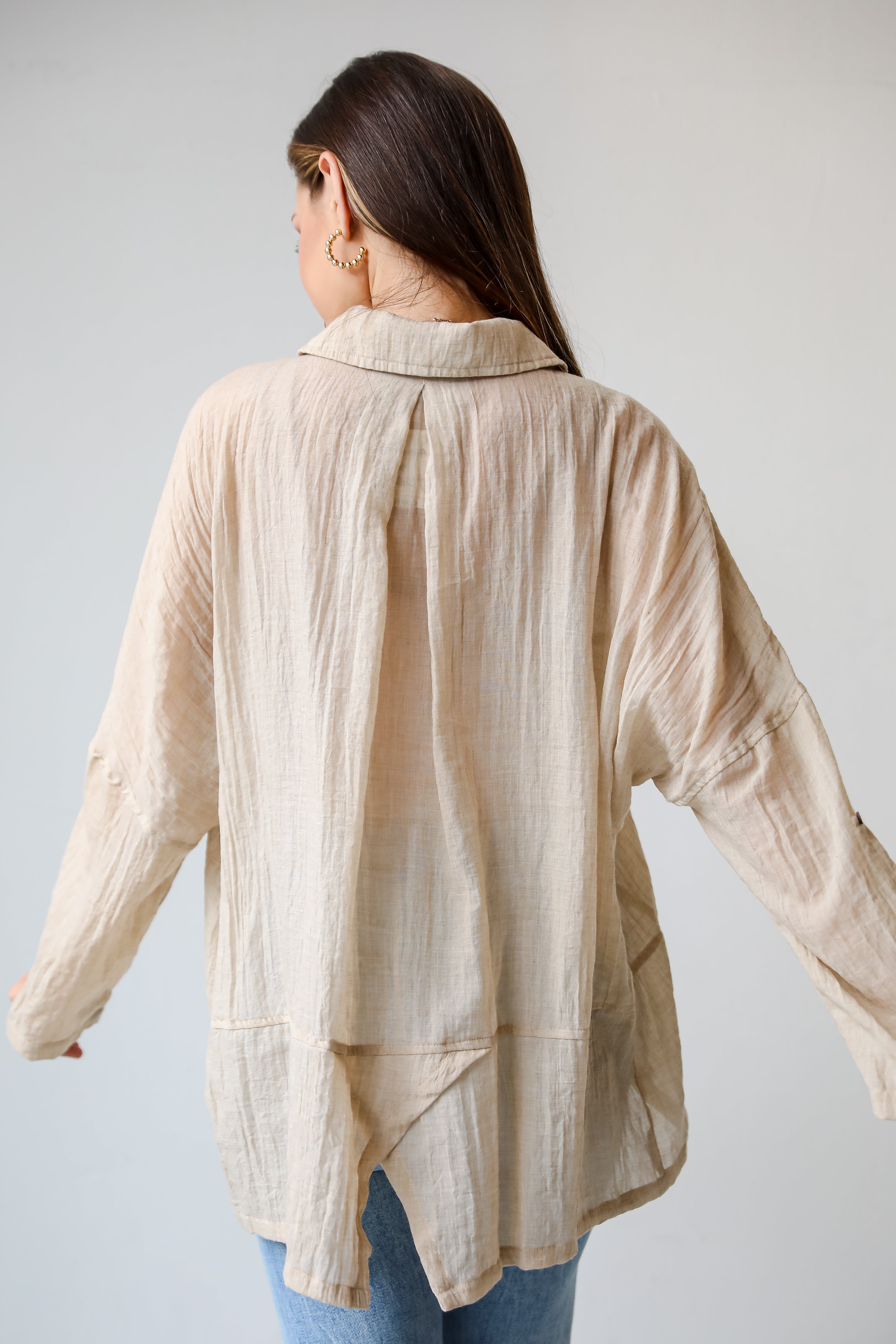 lightweight linen tops