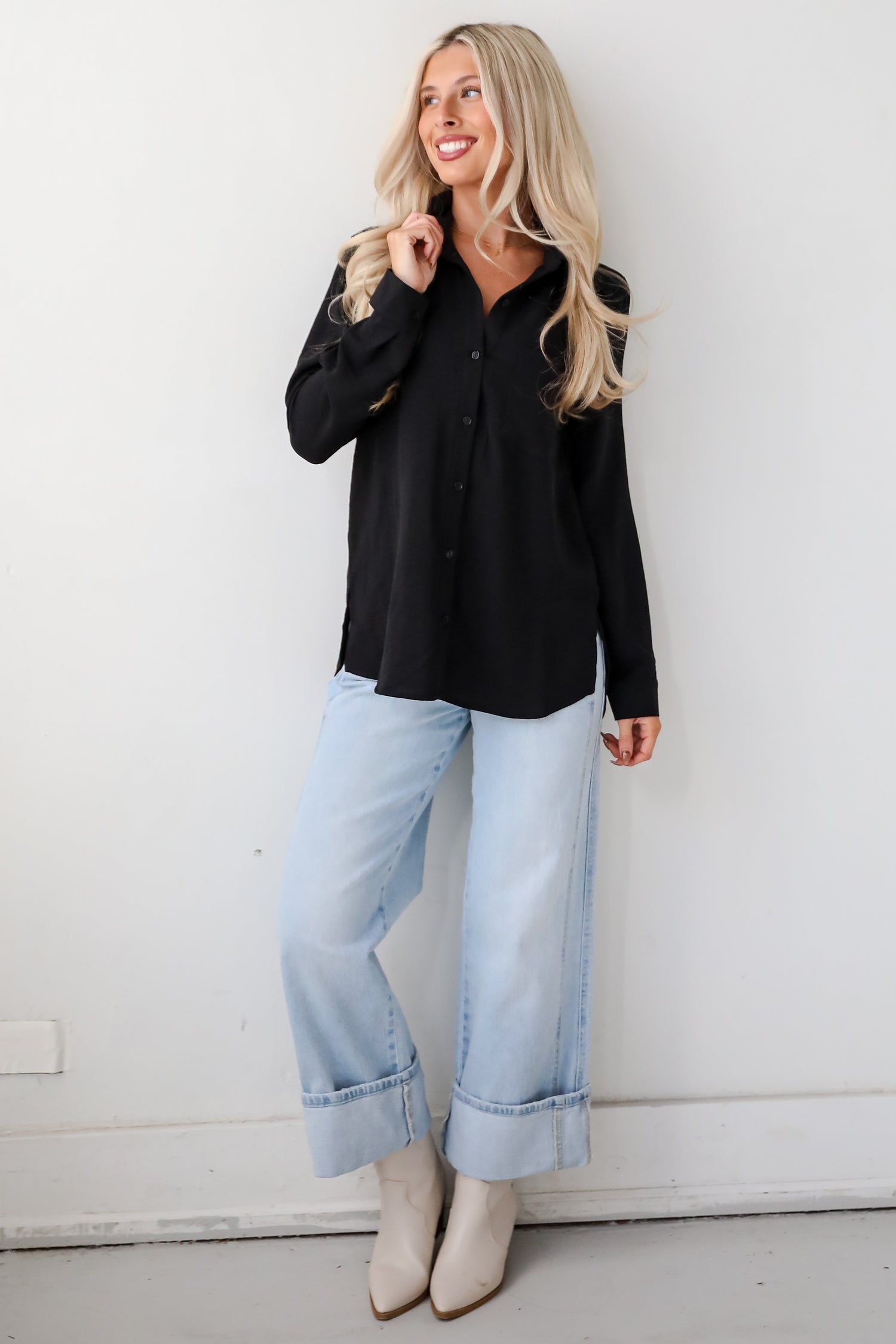 Perfected Sophistication Button-Up Blouse