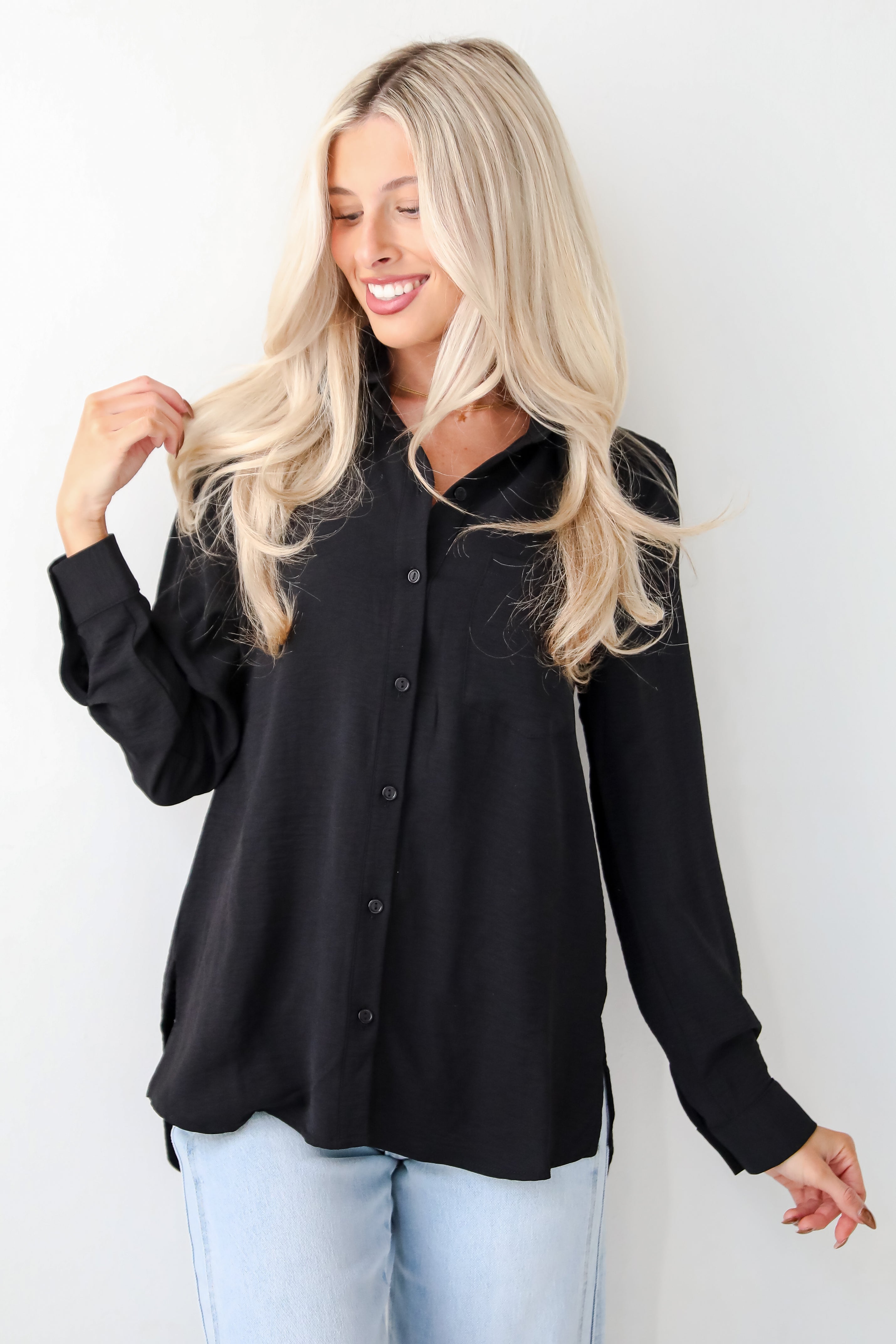 Perfected Sophistication Button-Up Blouse