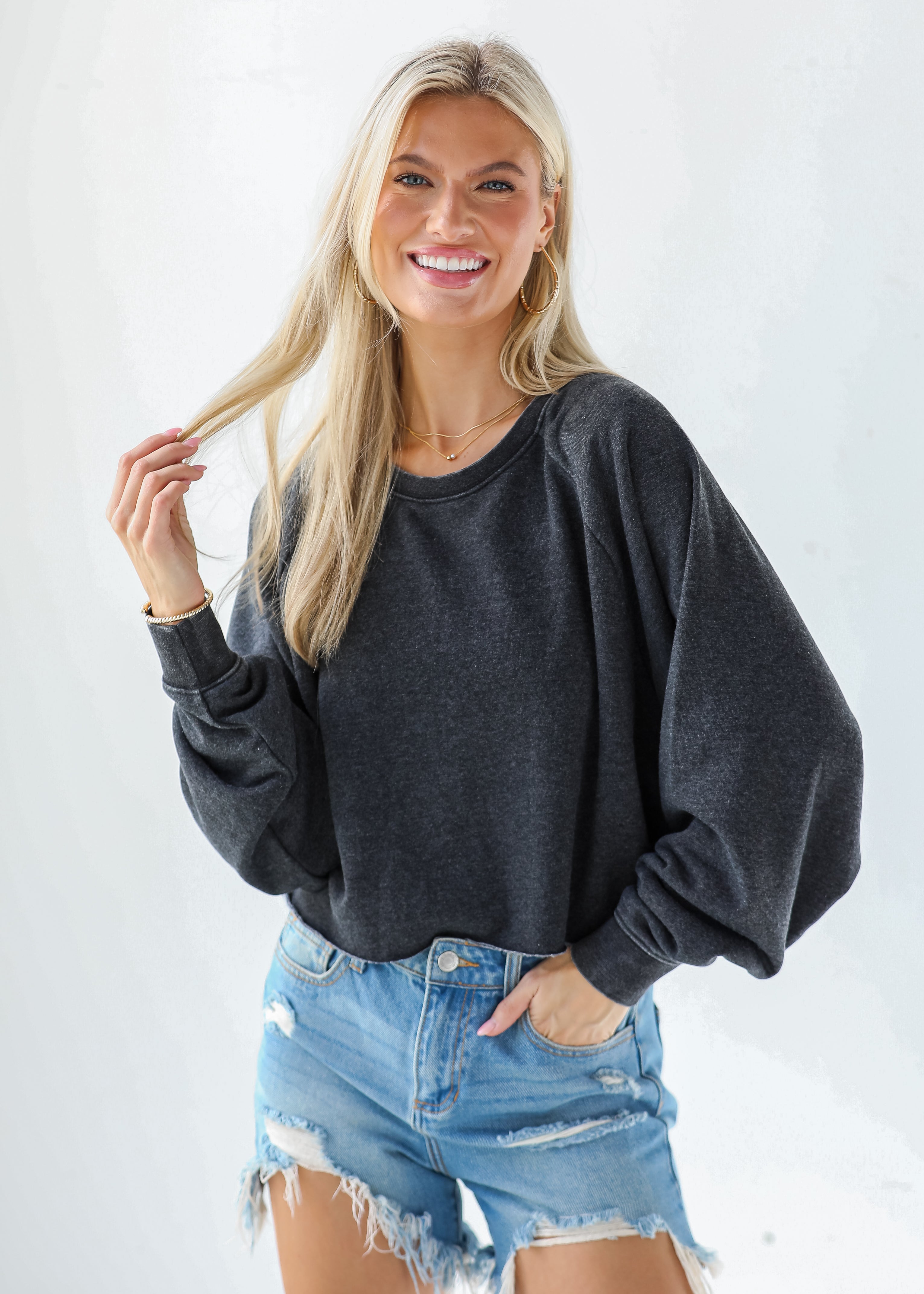 Coveted Ease Cropped Pullover