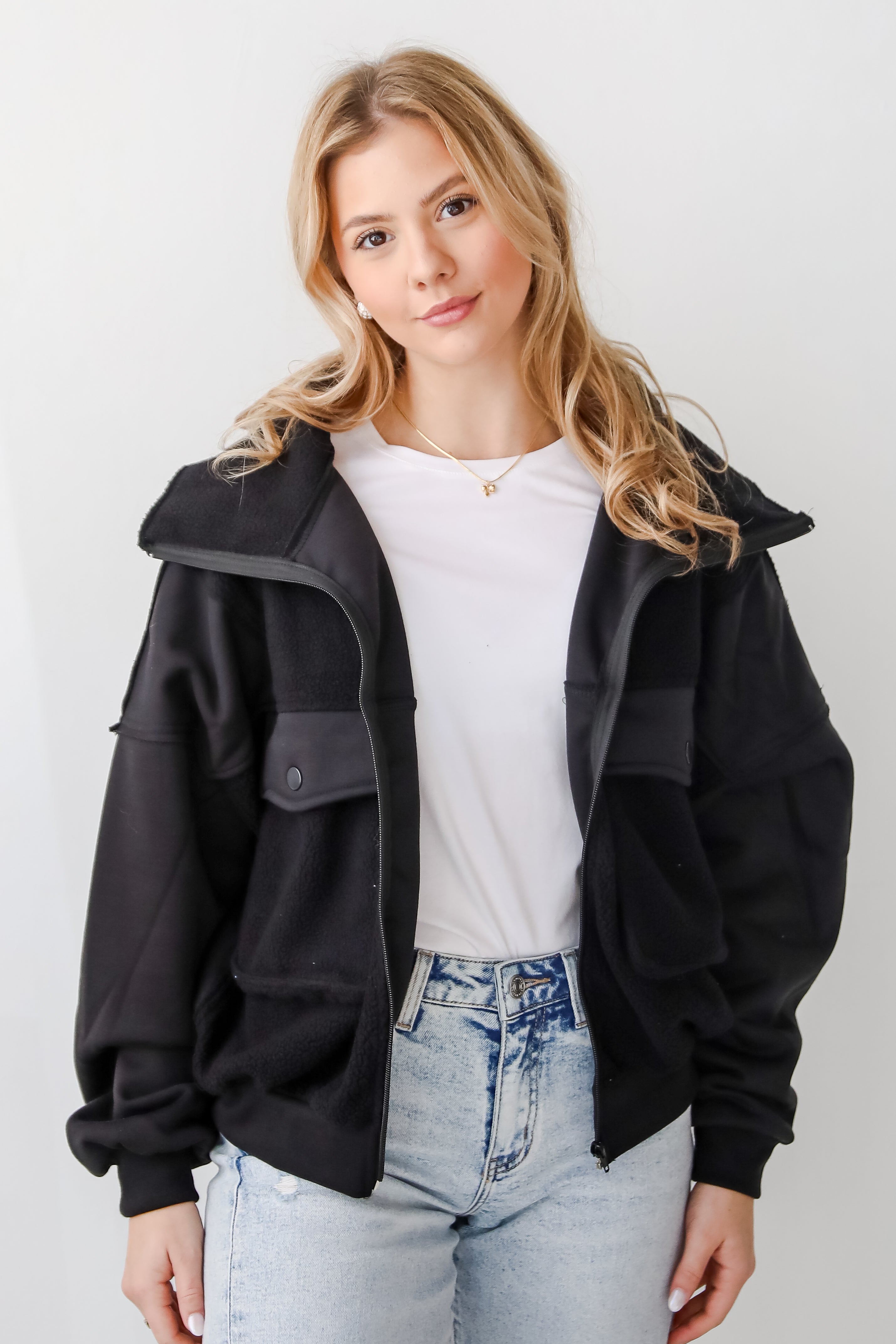 Amazing Comfort Fleece Bomber Jacket