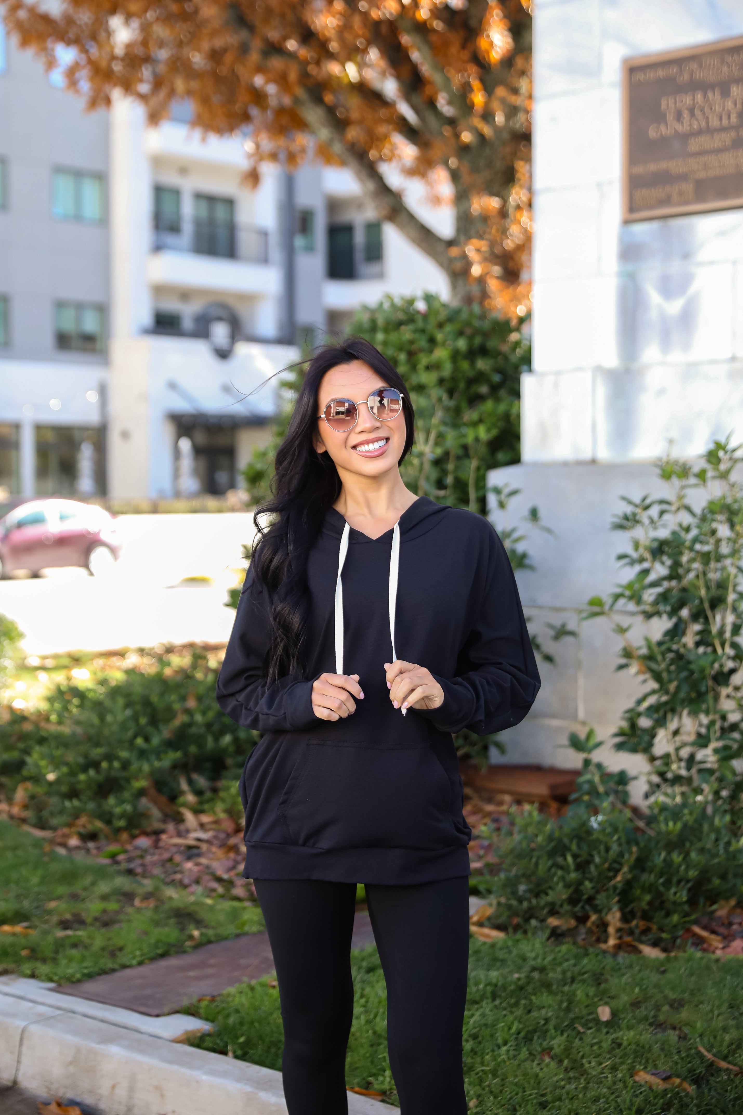 Blissful Beginnings Black Hooded Top