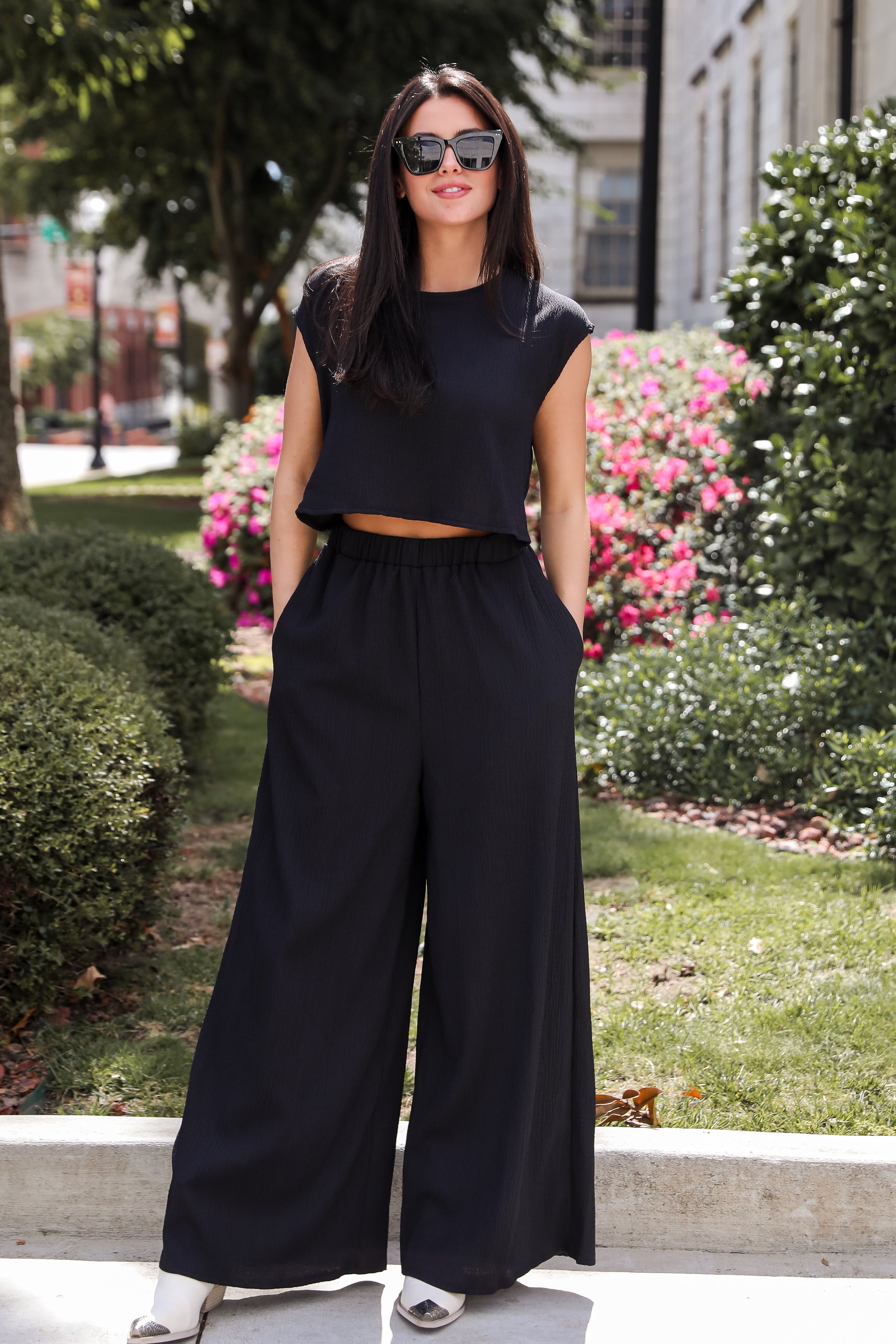 Seasonal Spirit Black Jumpsuit