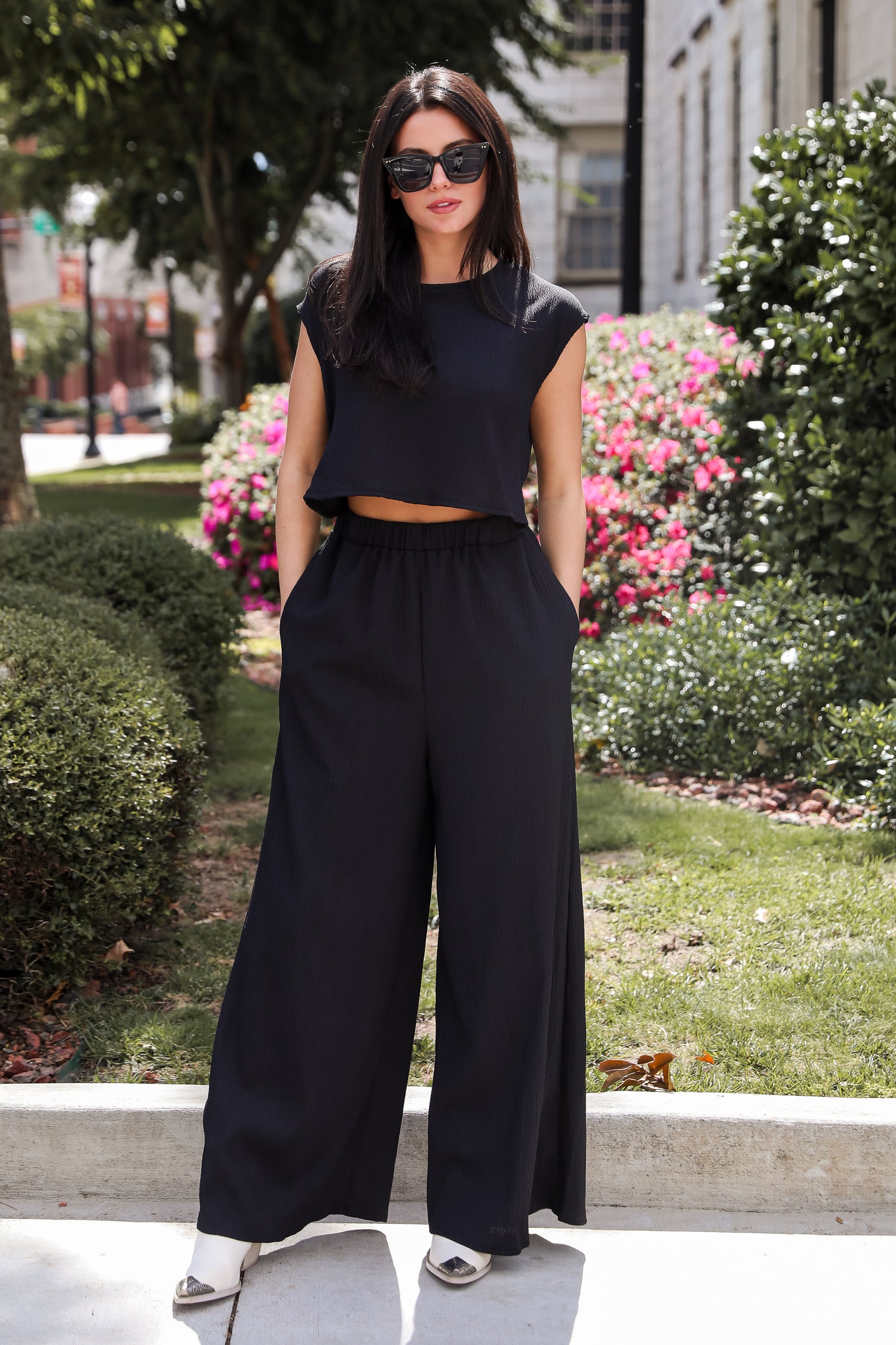 Seasonal Spirit Black Jumpsuit