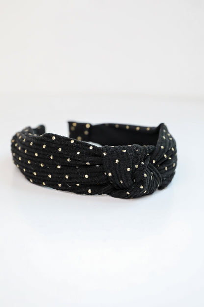 Ideal Sweetness Black Knotted Headband