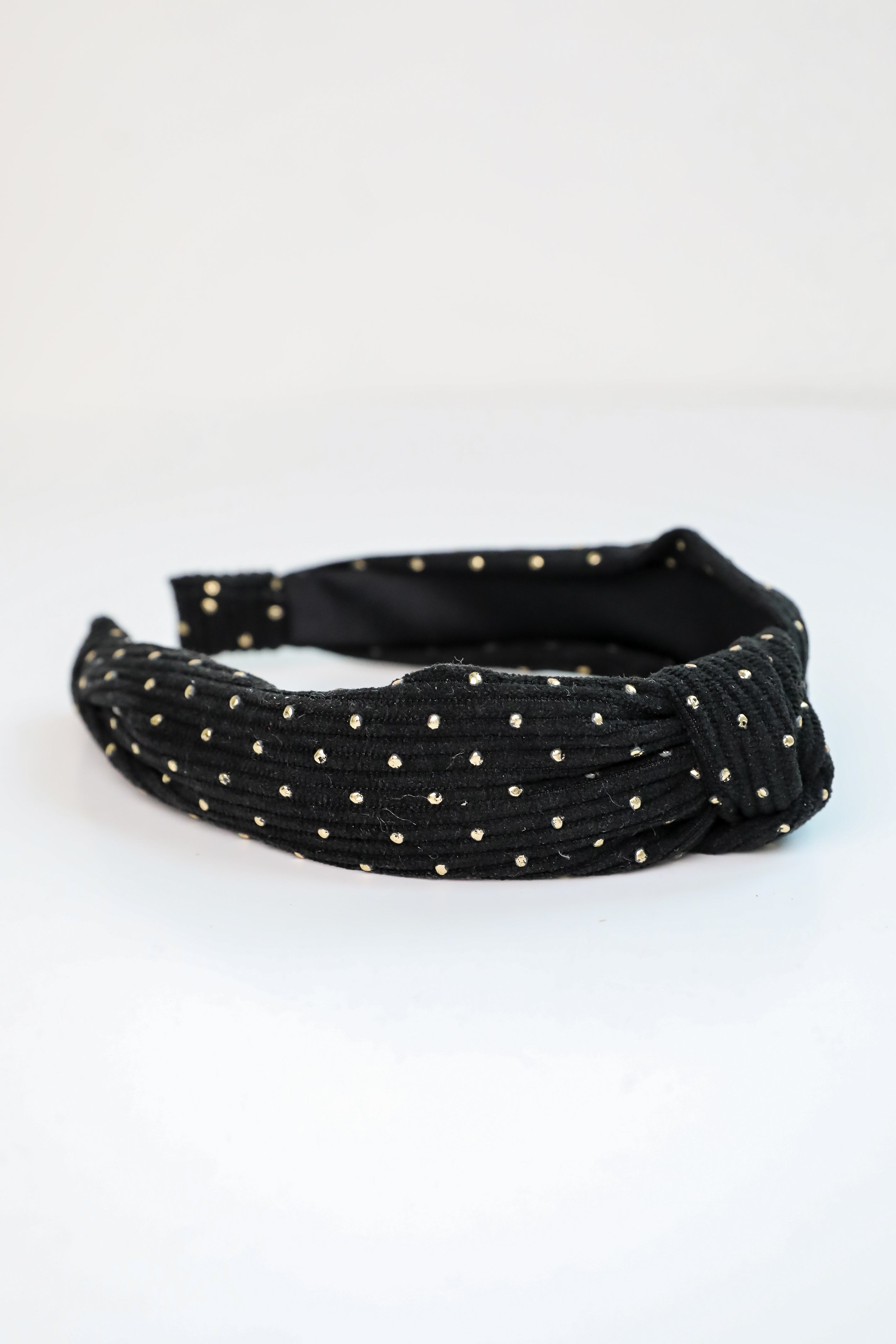 Ideal Sweetness Black Knotted Headband