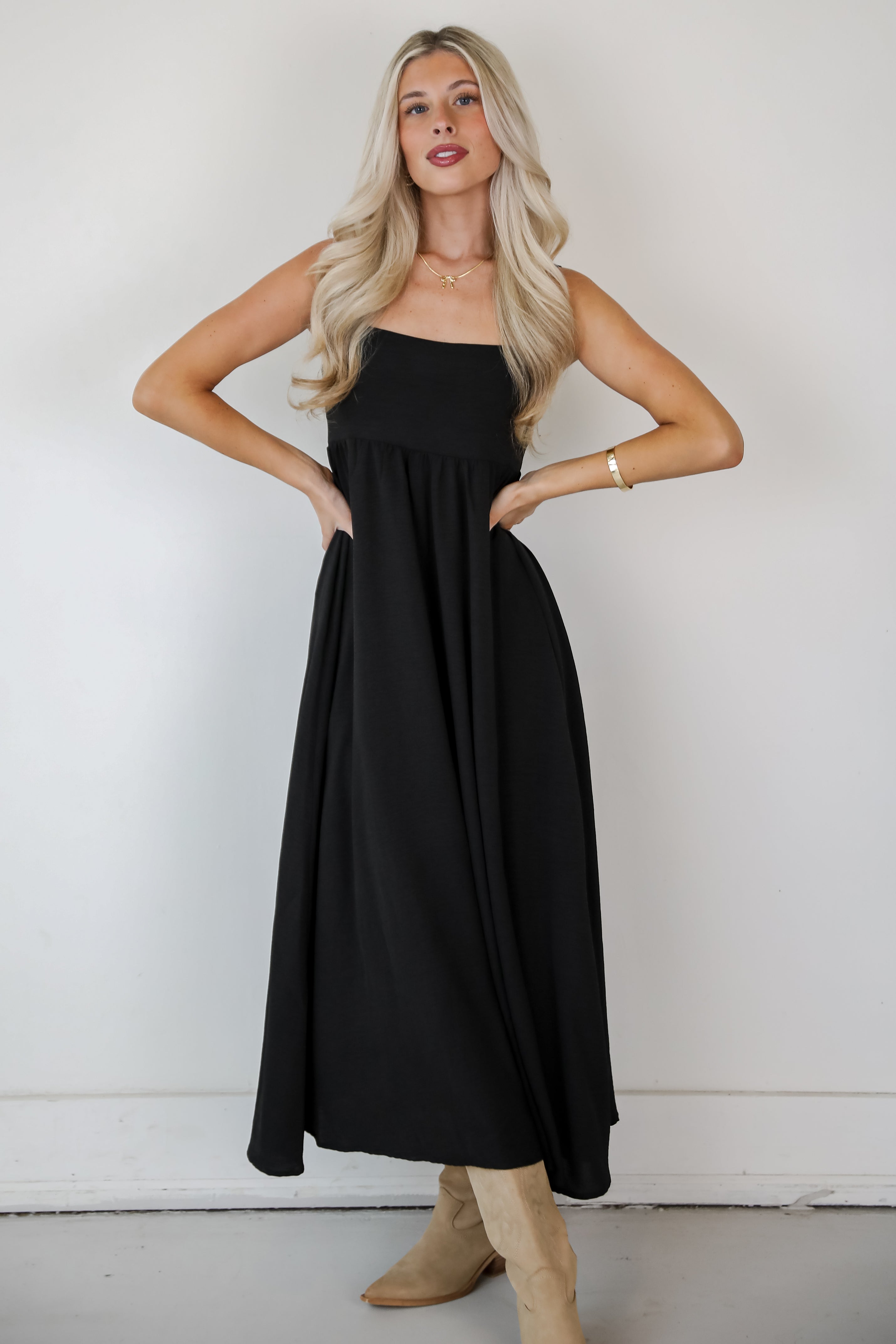 Your Only Darling Black Maxi Dress