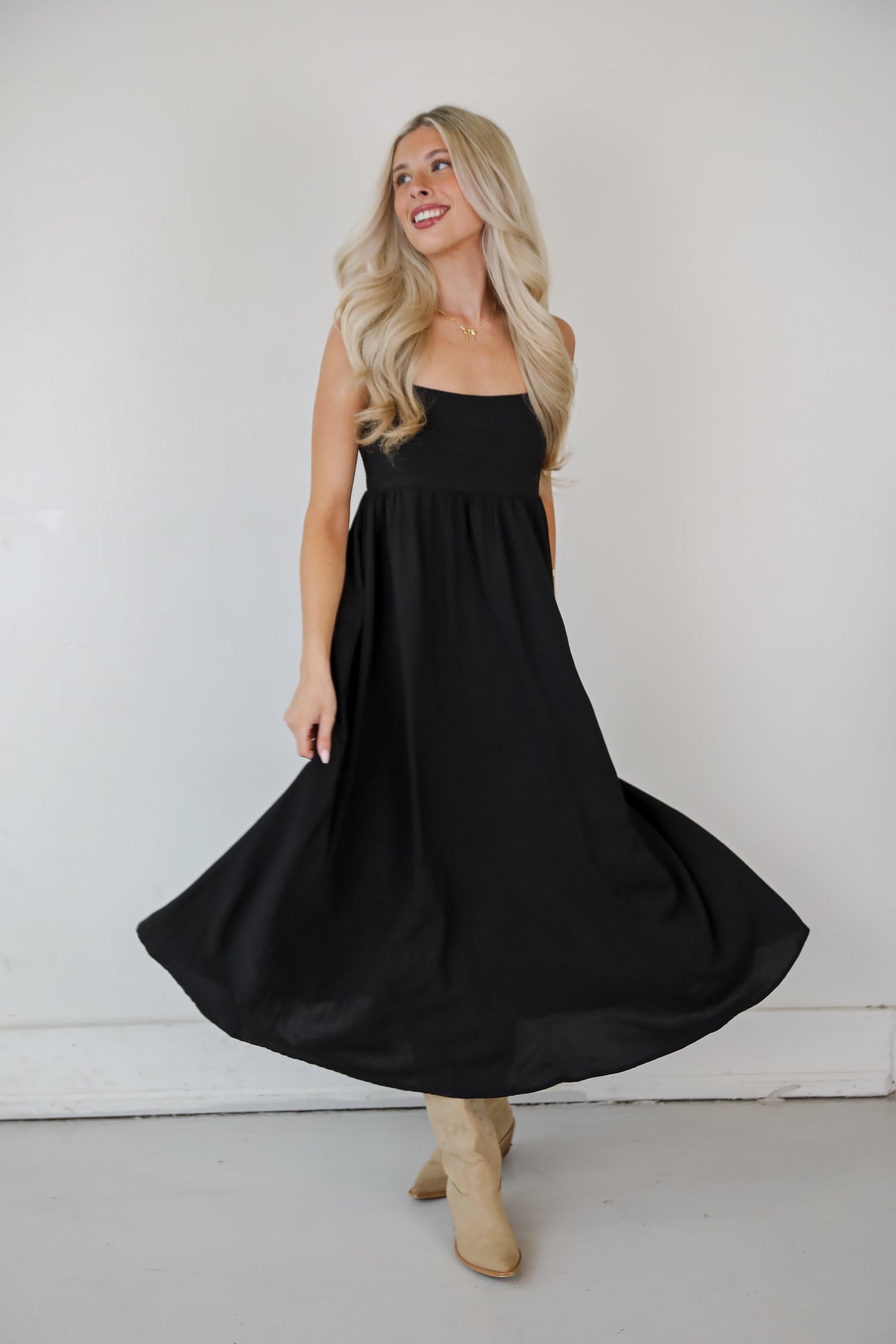 Your Only Darling Black Maxi Dress