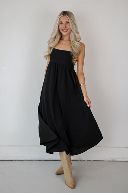 Your Only Darling Black Maxi Dress