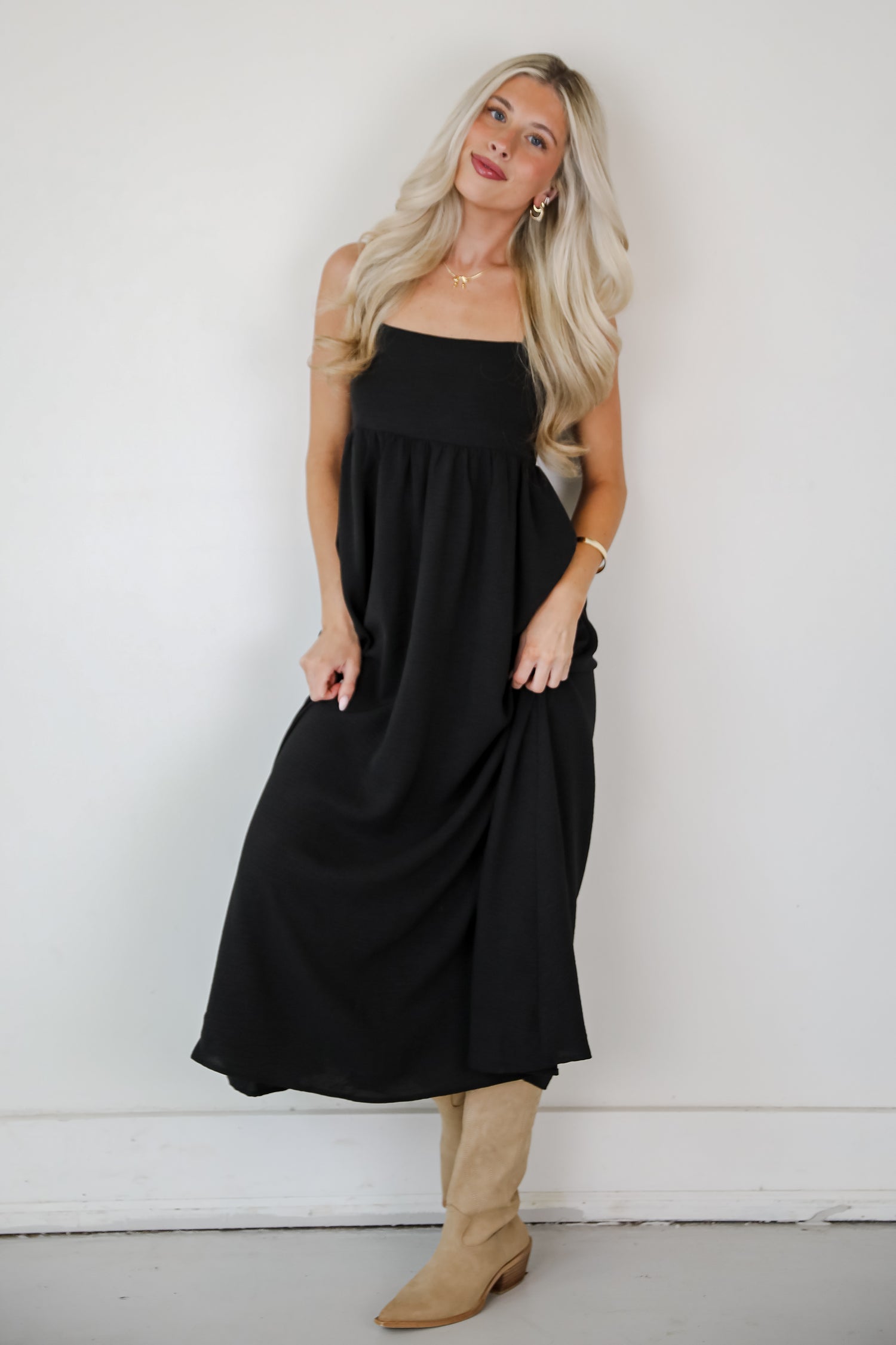 Your Only Darling Black Maxi Dress