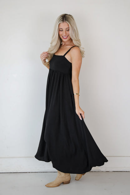 Your Only Darling Black Maxi Dress