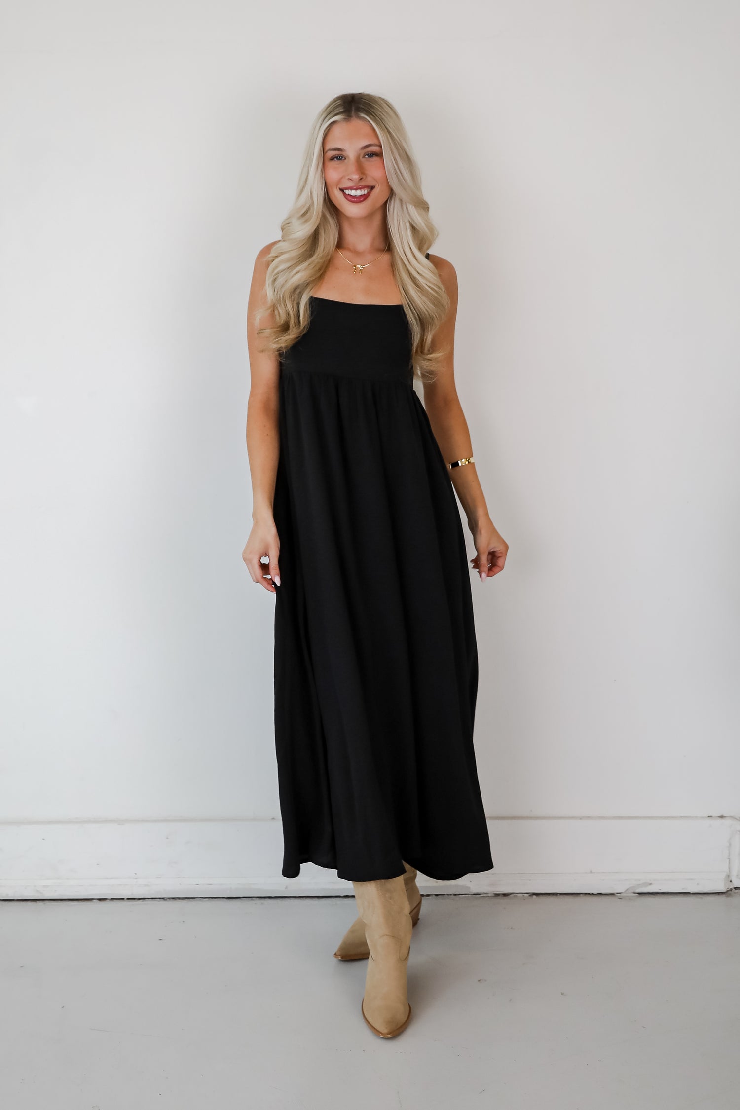 Your Only Darling Black Maxi Dress