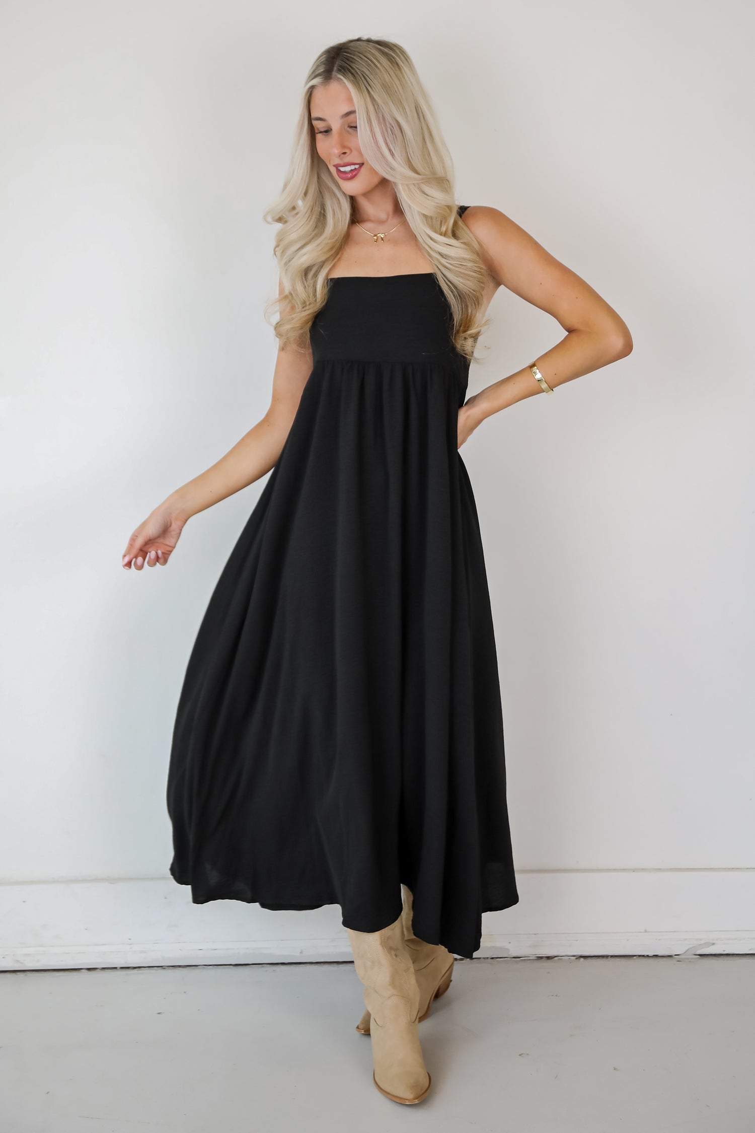 Your Only Darling Black Maxi Dress