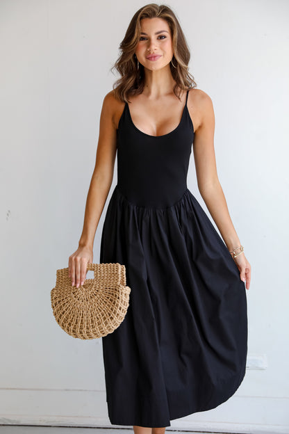 trendy black dress