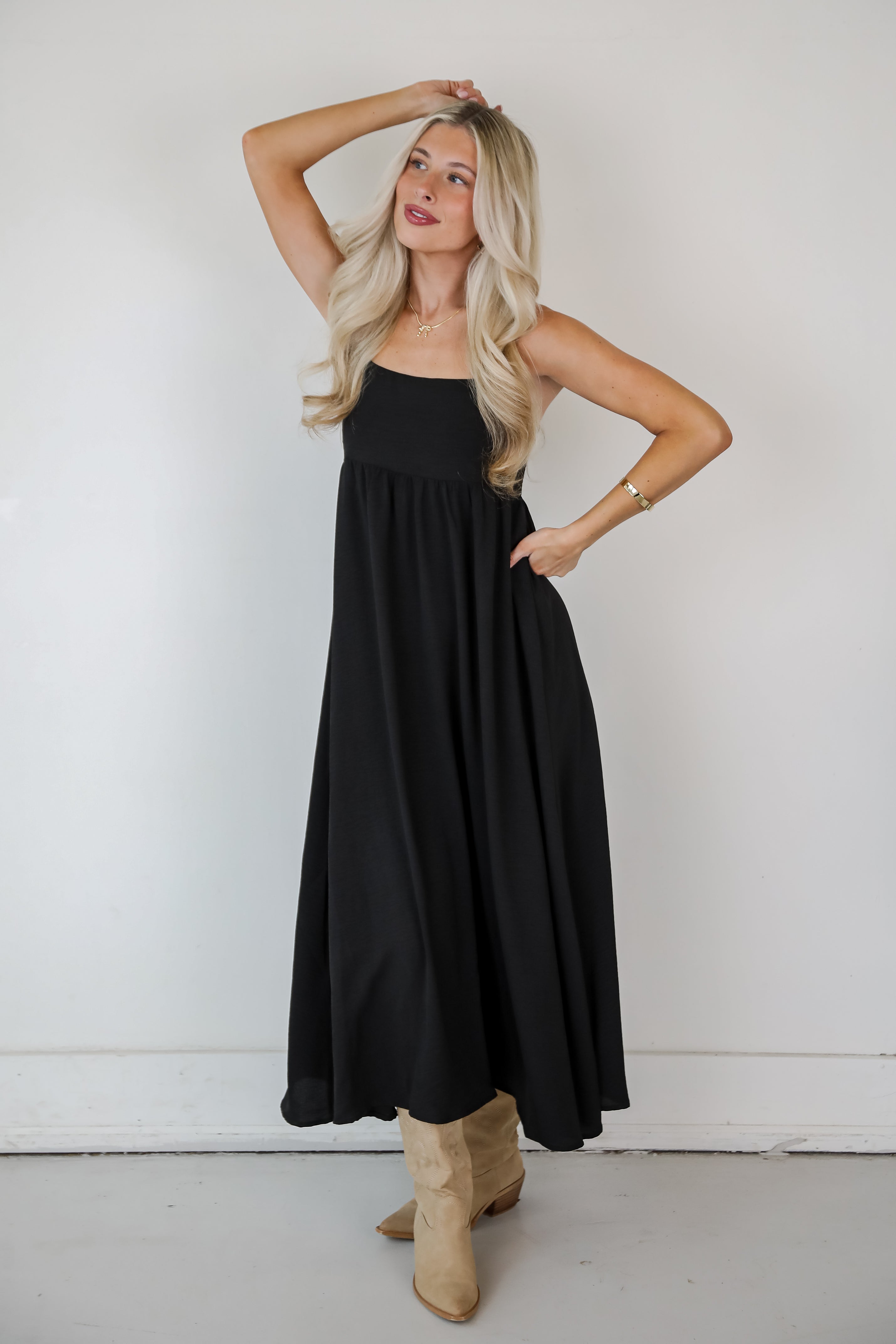 Your Only Darling Black Maxi Dress