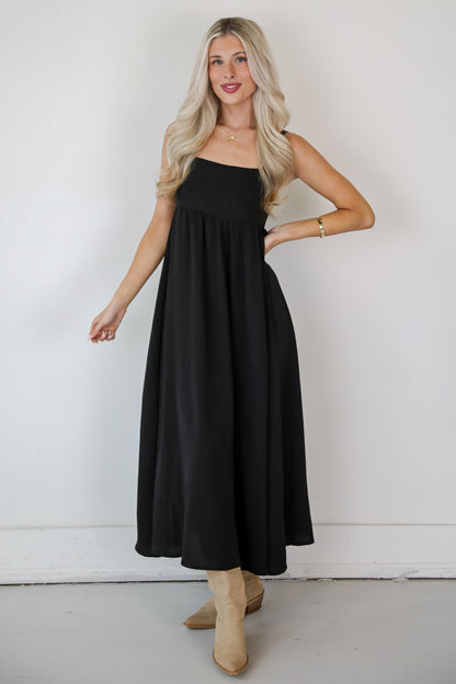 Your Only Darling Black Maxi Dress