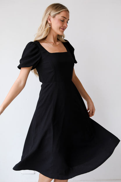 black midi dresses, Black Midi Dress, You&