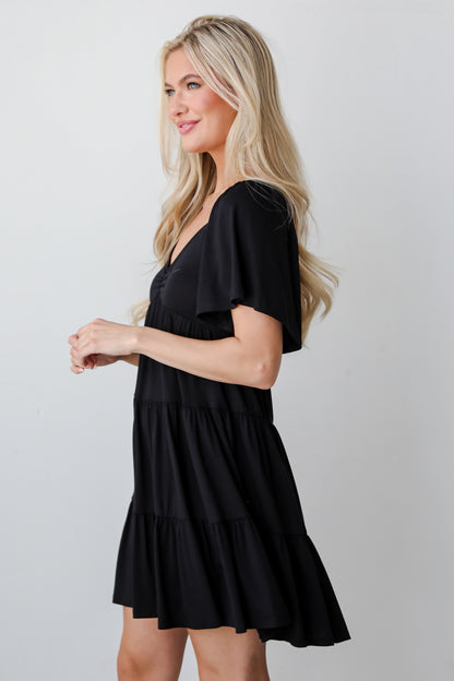 flowy black dress