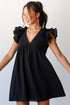 Ideally Sweet Black Romper Dress