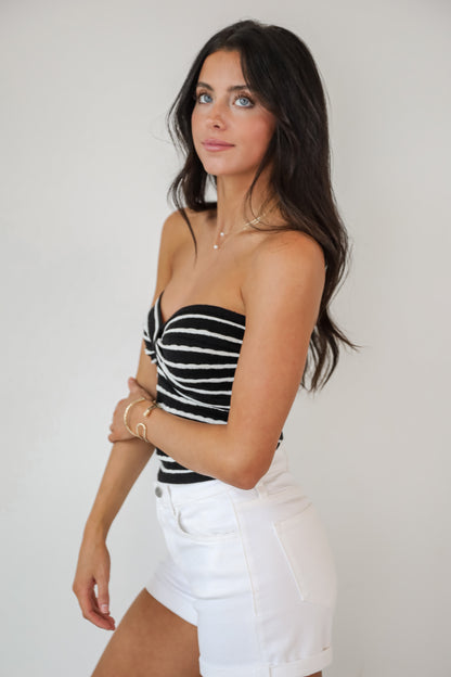 Darling Sunshine Striped Tube Top