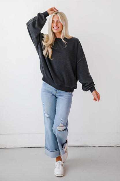 Weekend Chiller Black Sweatshirt