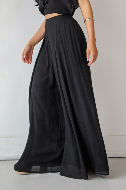 Delightful Direction Black Wide Leg Pants